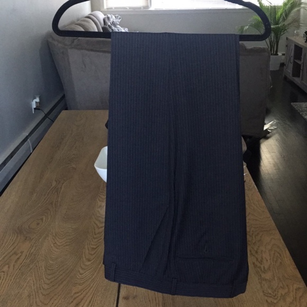 Calvin Klein Men’s Blue Pinstripe Dress Pants